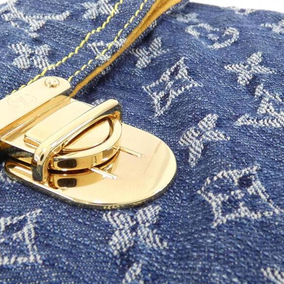 LOUIS VUITTON Blue Monogram Pouch - Picture 4 of 5